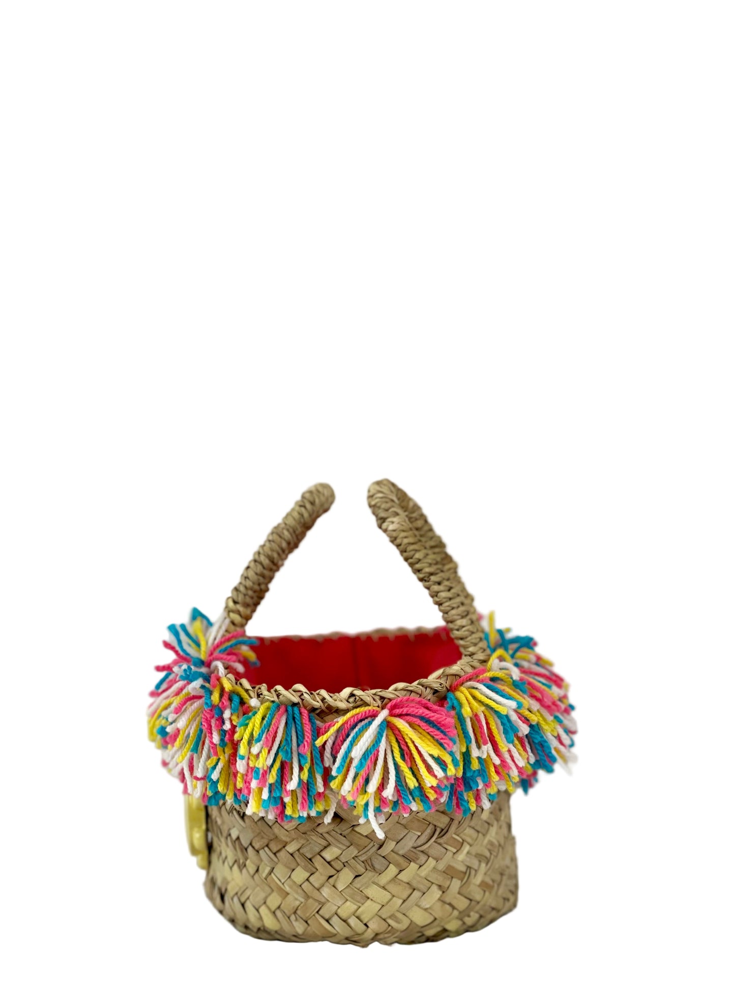 Coffa con ceramica Tamburello e pon pon multicolor