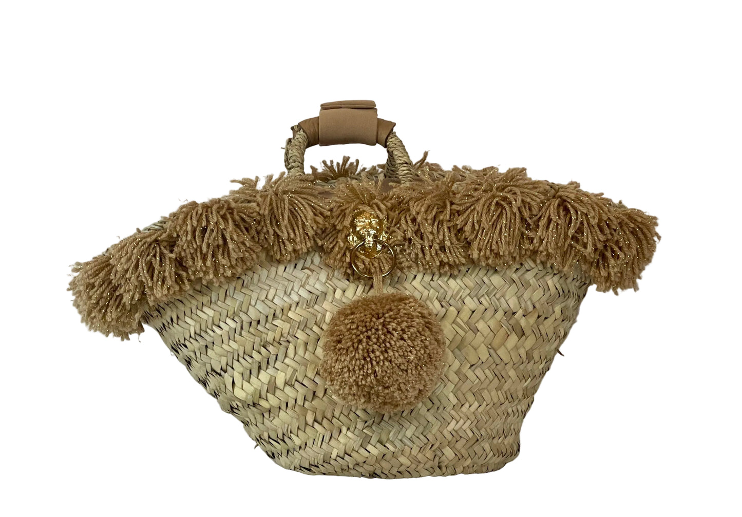 Coffa con ceramica Fanciulla e pon pon oro