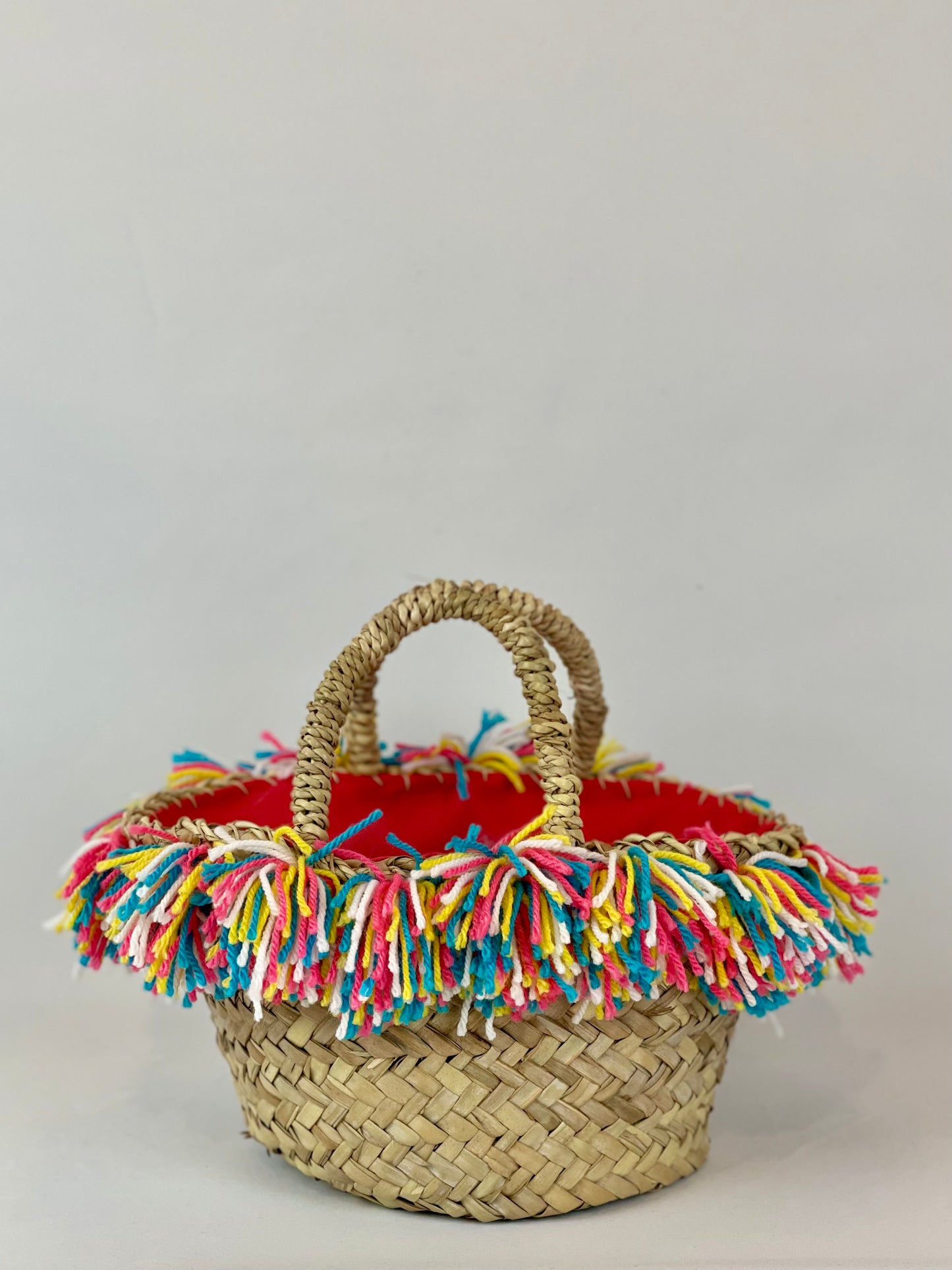 Coffa con ceramica Tamburello e pon pon multicolor