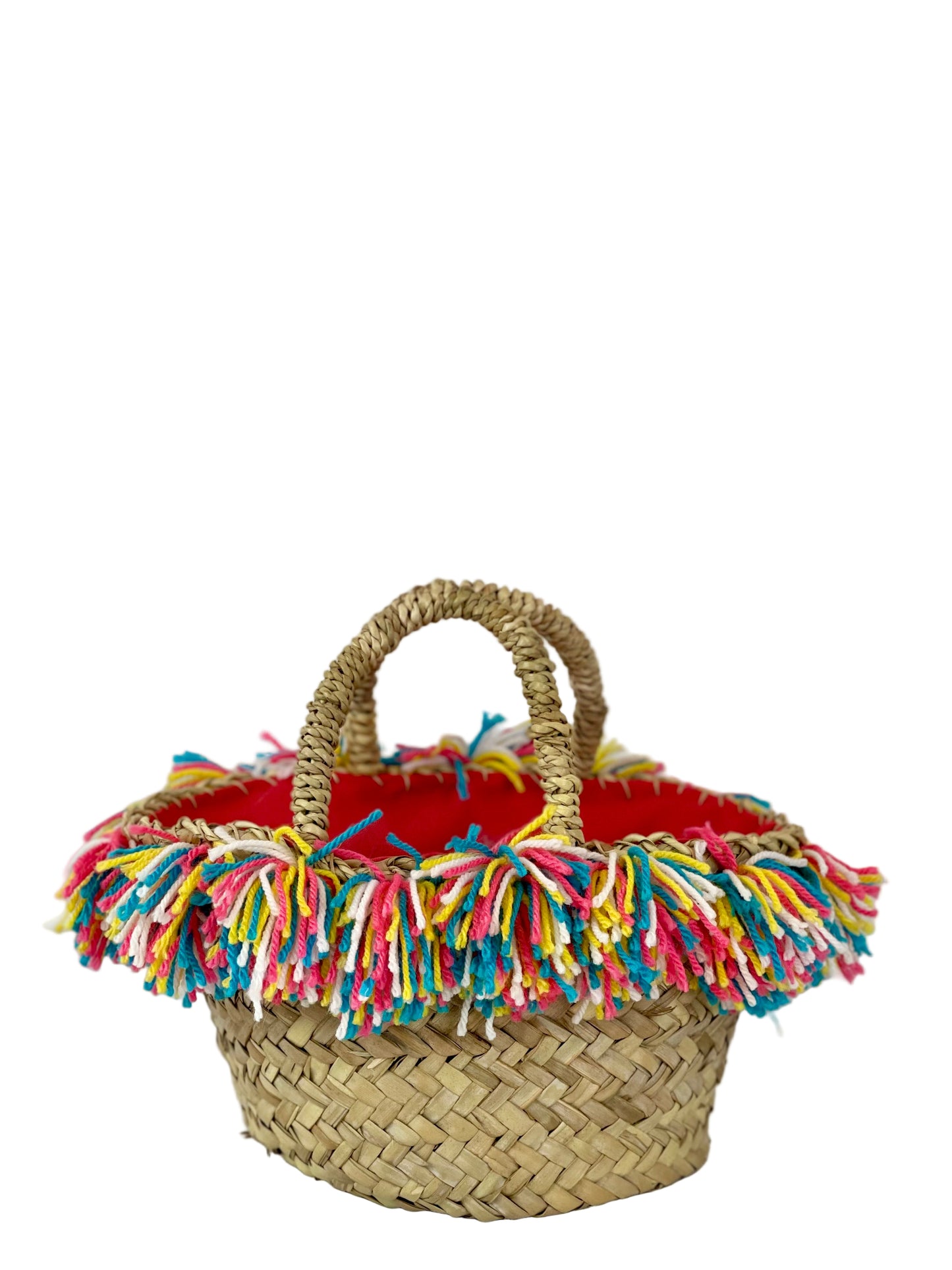 Coffa con ceramica Tamburello e pon pon multicolor