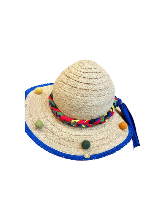 Cappello treccia multicolor