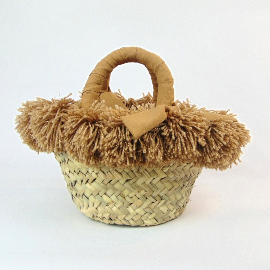Coffa con ex voto oro e pon pon beige