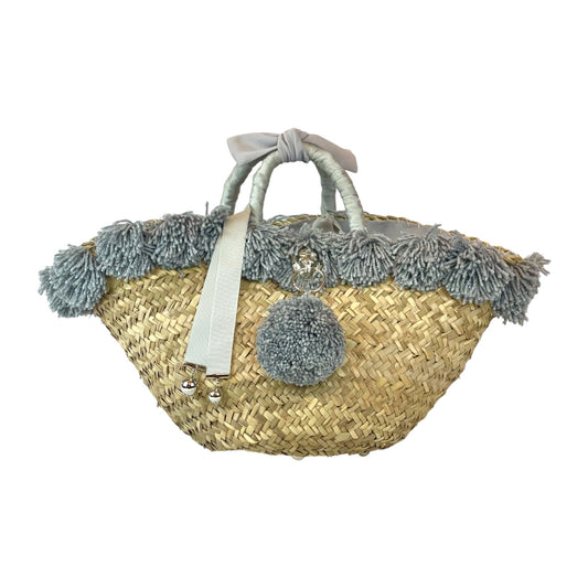 Coffa con ceramica Fanciulla e pon pon argento