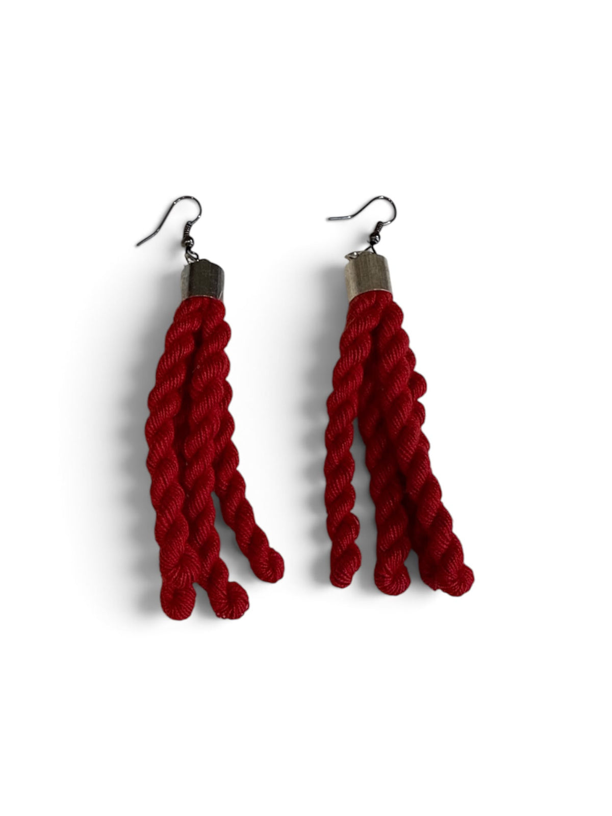 Orecchini Frinza rosso corti