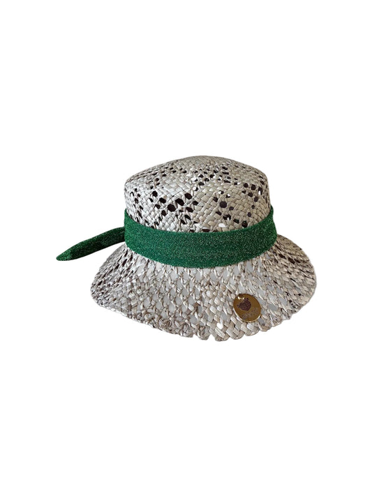 Fuchsia raffia hat