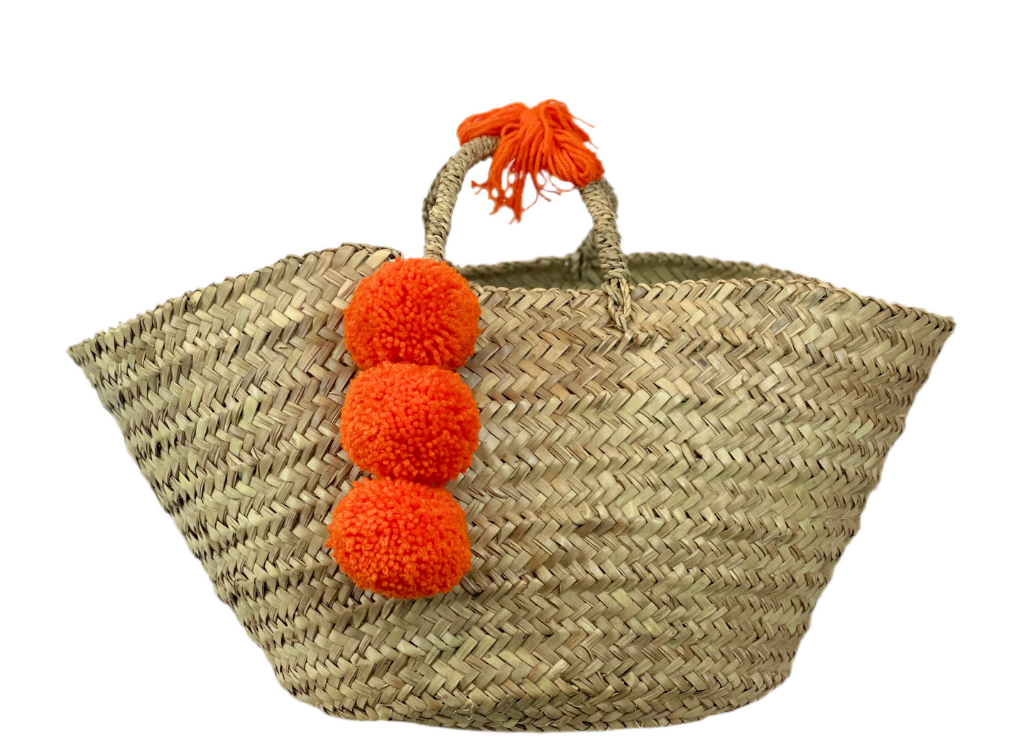 Coffa grande con pon pon arancione