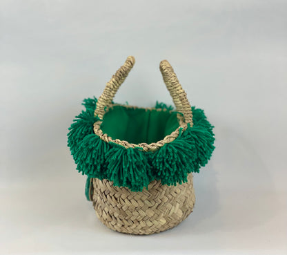 Coffa con ceramica Ruota e pon pon verde