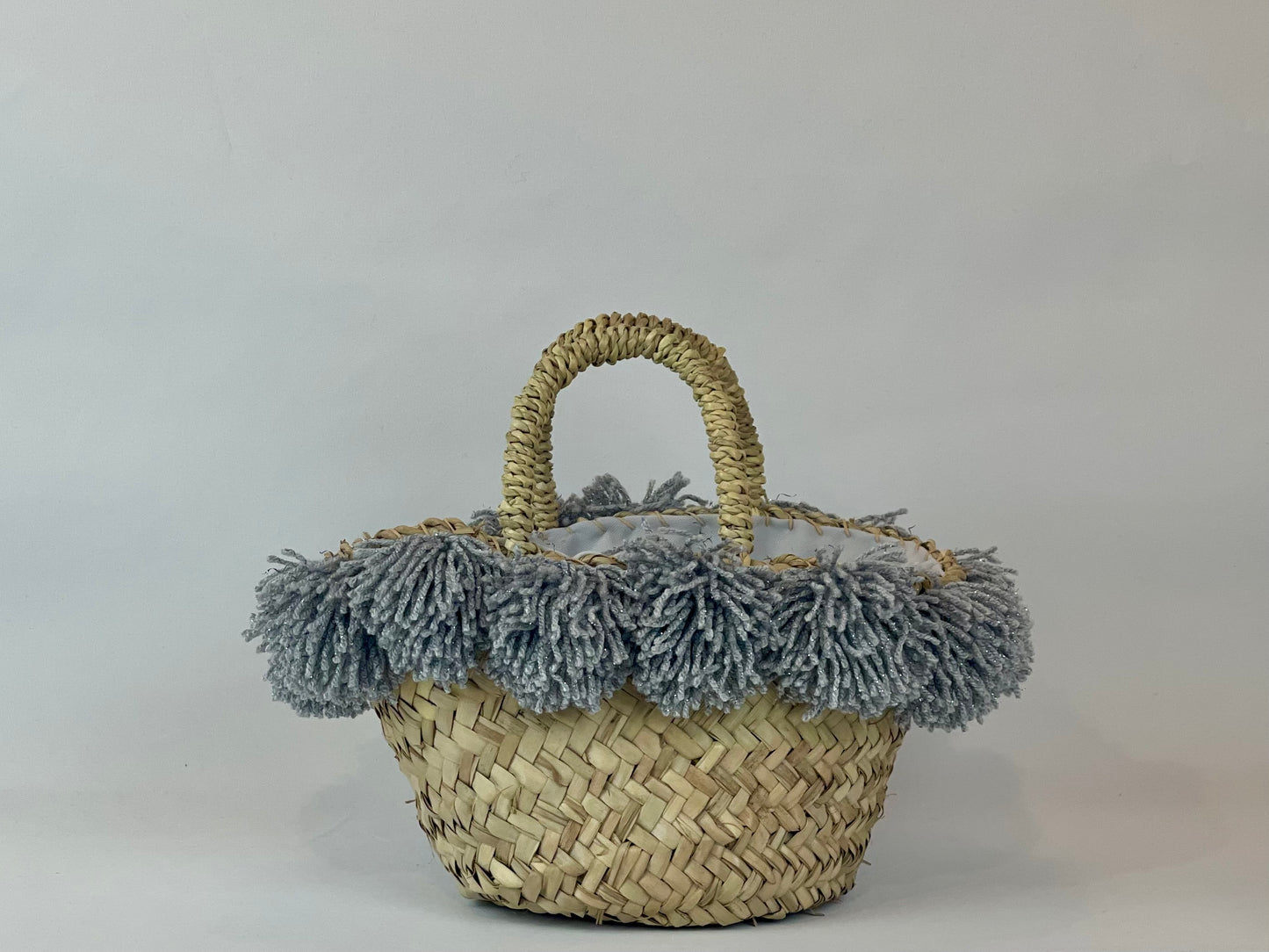 Coffa con ceramica Ruota e pon pon argento