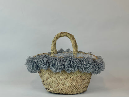 Coffa con ceramica Ruota e pon pon argento