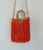 Mini red fringed basket Danié x Alessandro Enriquez 