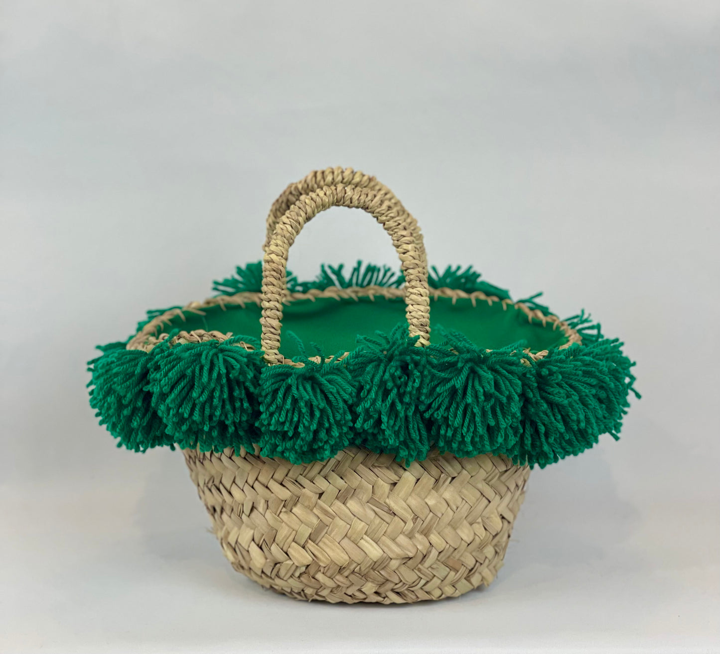 Coffa con ceramica Ruota e pon pon verde