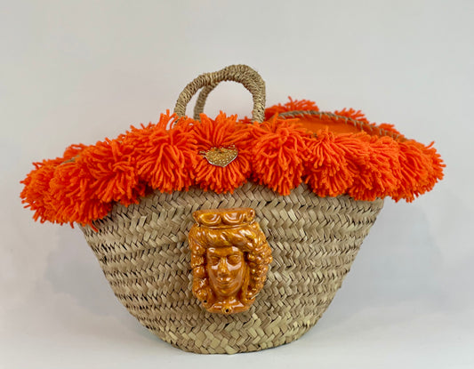 Coffa con ceramica Fanciulla arancione