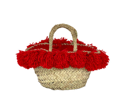 Coffa con ceramica Ruota e pon pon rosso