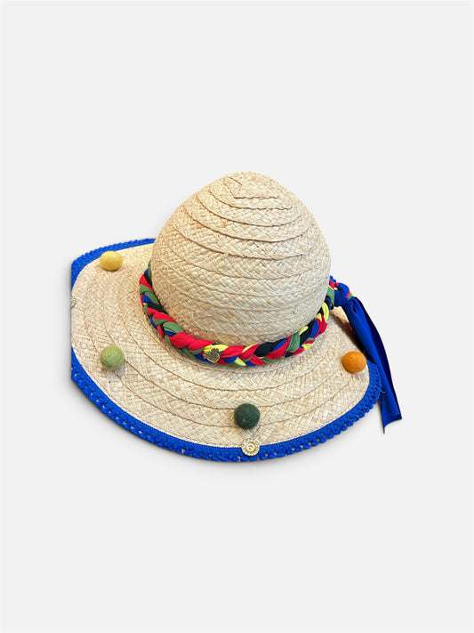 Cappello treccia multicolor