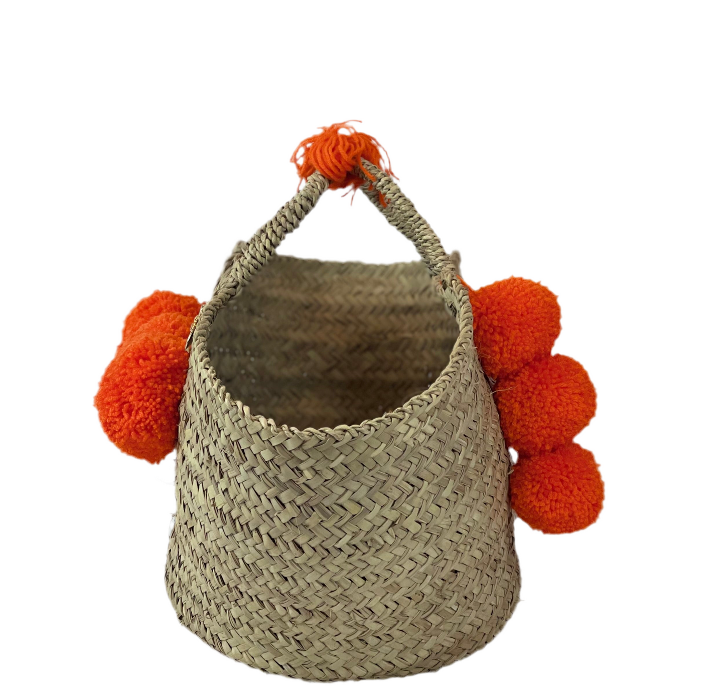 Coffa grande con pon pon arancione