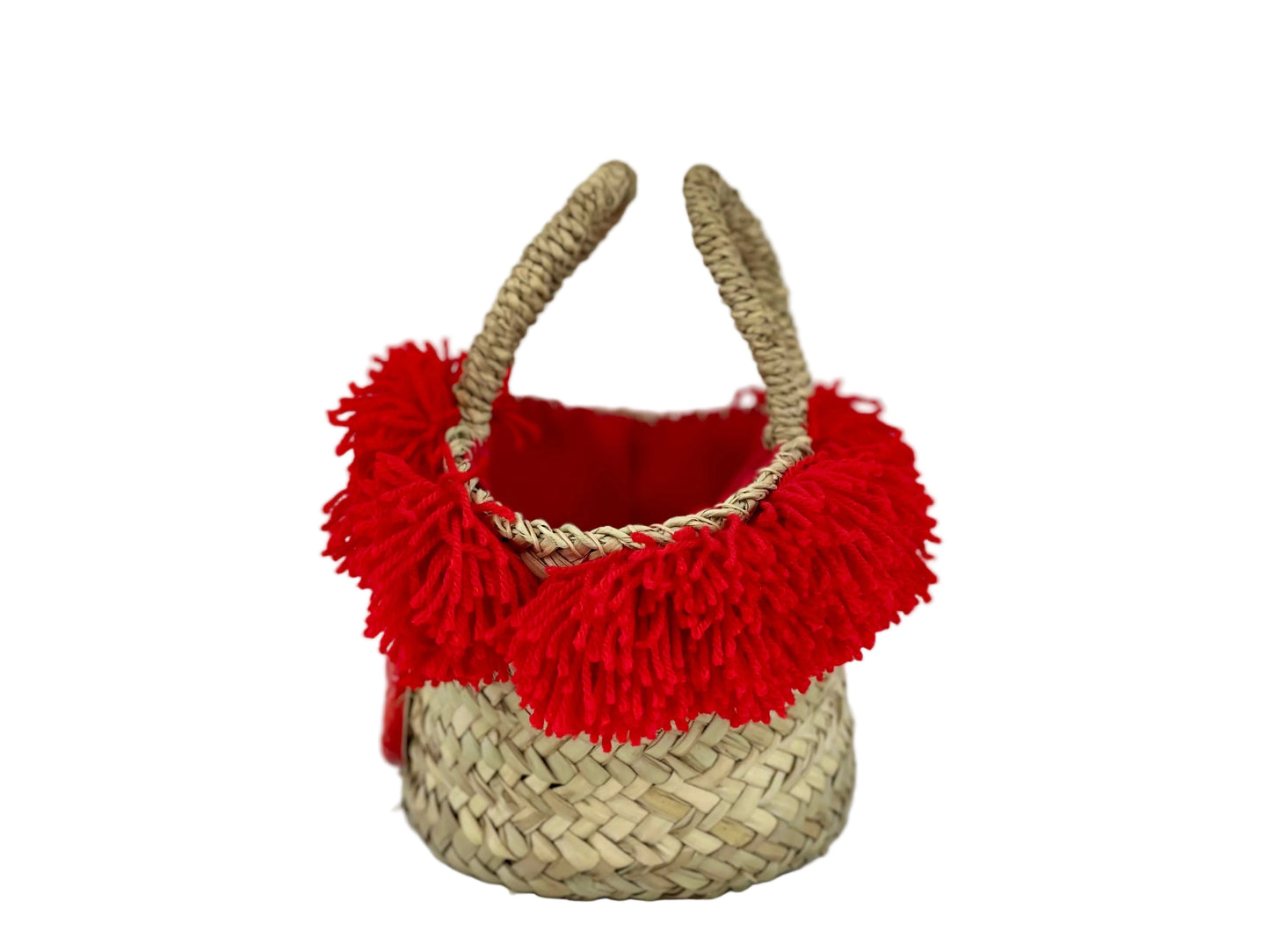 Coffa con ceramica Ruota e pon pon rosso