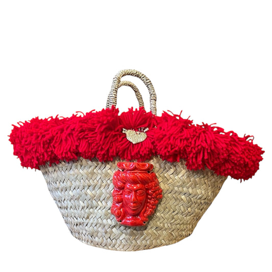 Coffa Fanciulla rossa in ceramica