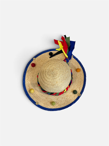 Cappello treccia multicolor