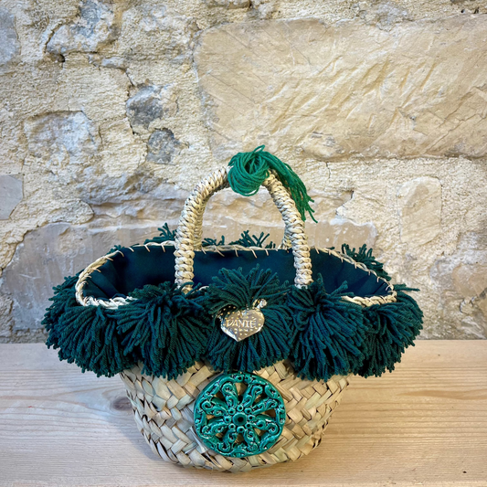 Coffa siciliana Ruota verde scuro