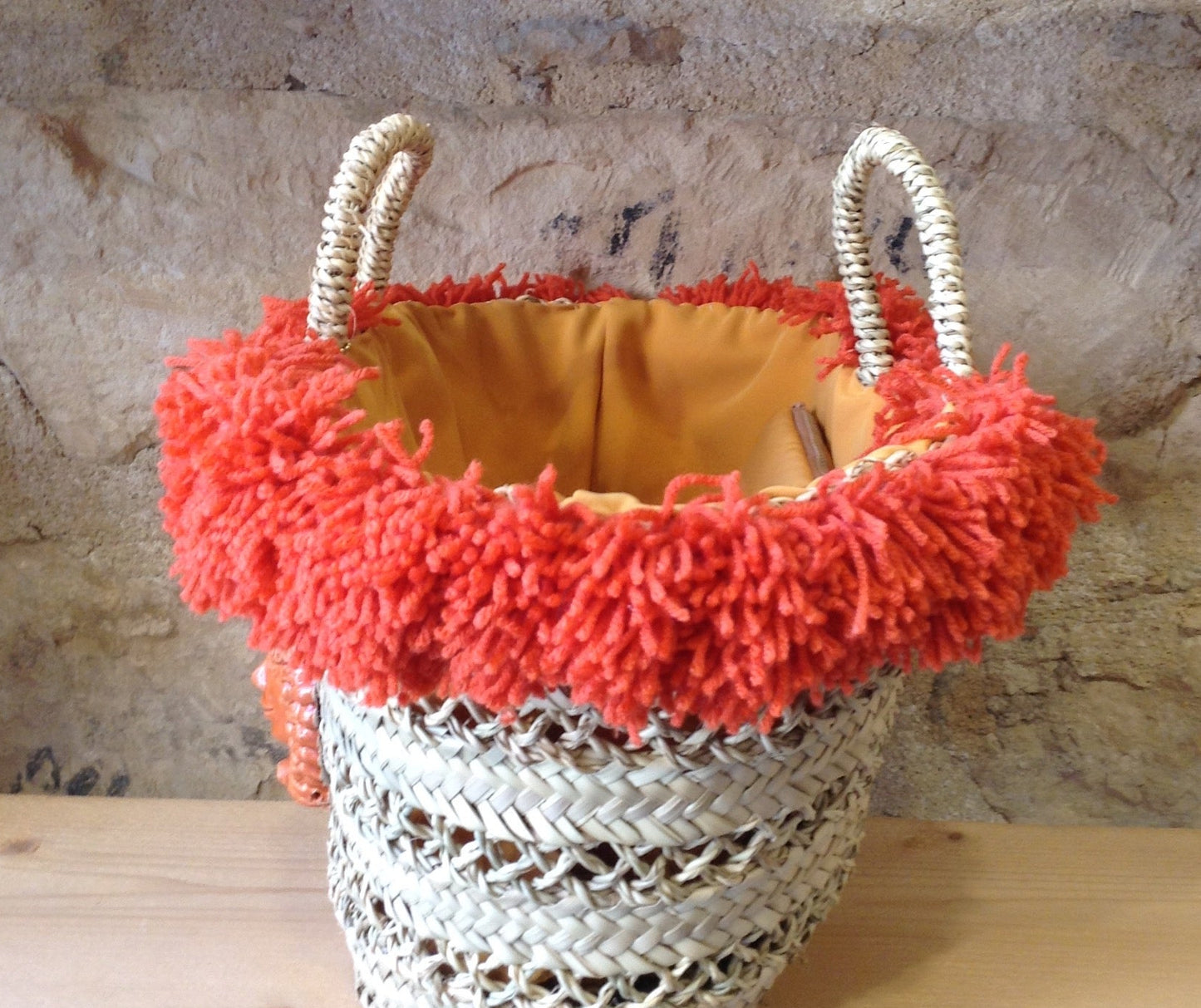 Coffa Bag new con Fanciulla in ceramica di Caltagirone