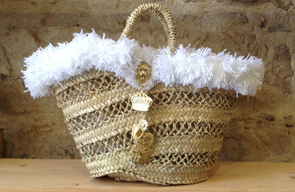 Coffa Bag new con Fanciulla in ceramica di Caltagirone