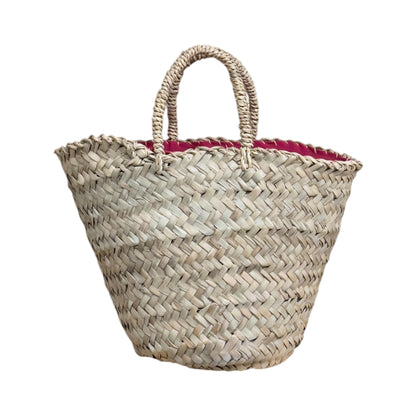 Coffa Aretusa con applicazione in ecopelle Fucsia