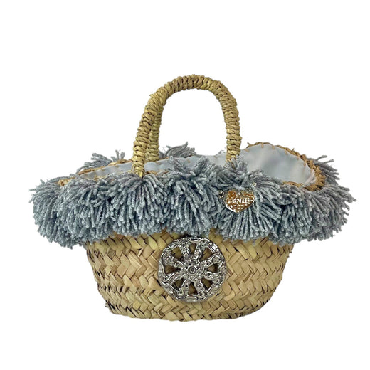 Coffa con ceramica Ruota e pon pon argento