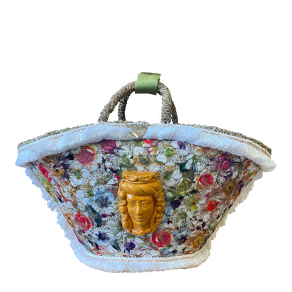 Coffa Fanciulla in ceramica arancione