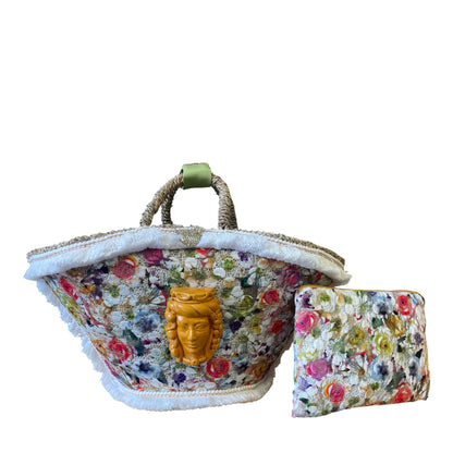 Coffa Fanciulla in ceramica arancione