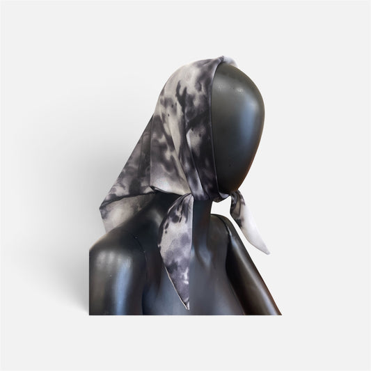 Foulard fantasia grigio