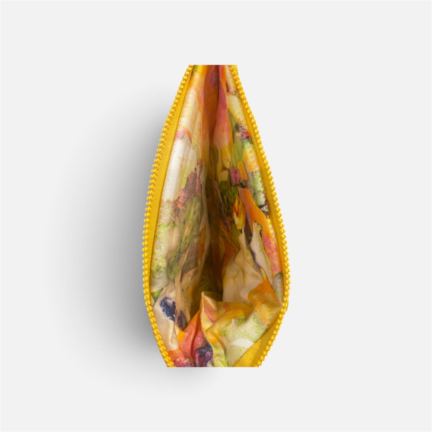 Pochette in pizzo gialla