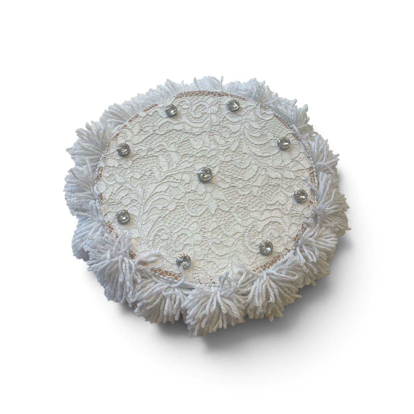 Tamburello siciliano pizzo bianco