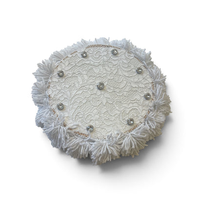 Tamburello siciliano pizzo bianco