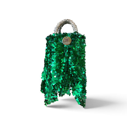 Mini coffa paillettes verde