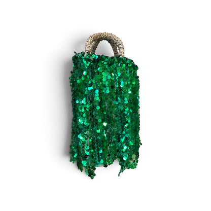Mini coffa paillettes verde
