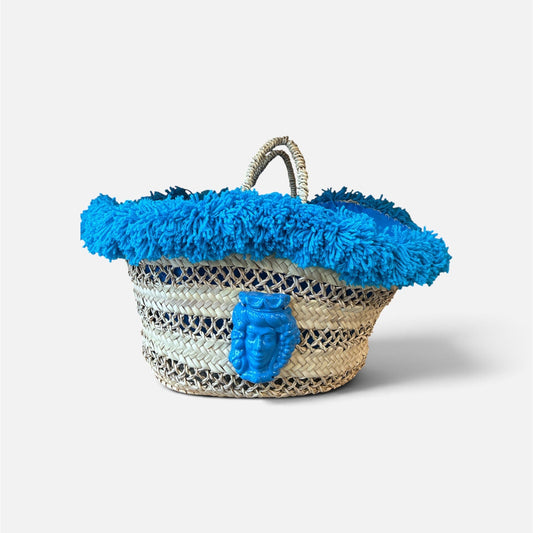 Coffa Bag con Fanciulla in ceramica di Caltagirone