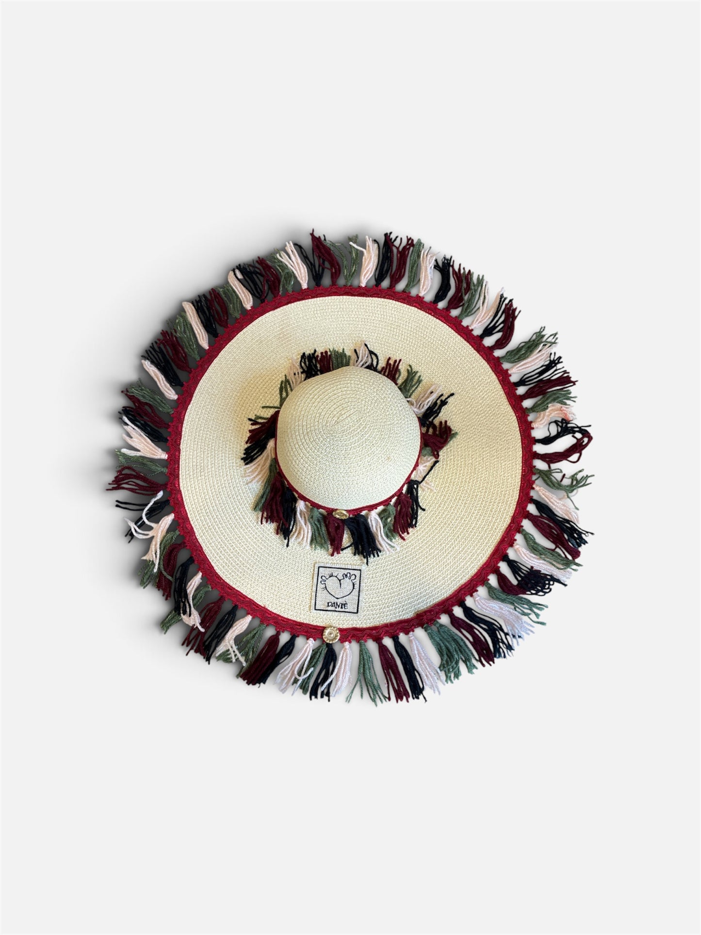 Cappello frangia lana