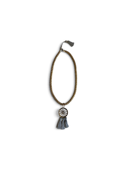 Collana ruota corda oro