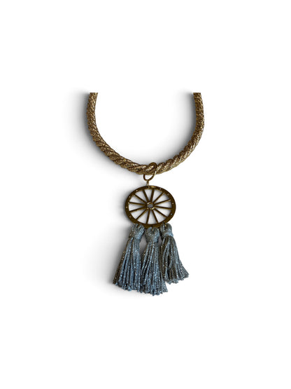 Collana ruota corda oro
