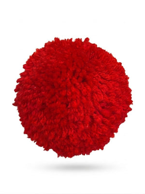 Pon-pon in lana rossa