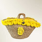 Coffa con ceramica Fanciulla e pon pon giallo