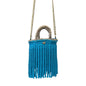 Mini Frinza basket with turquoise fringes