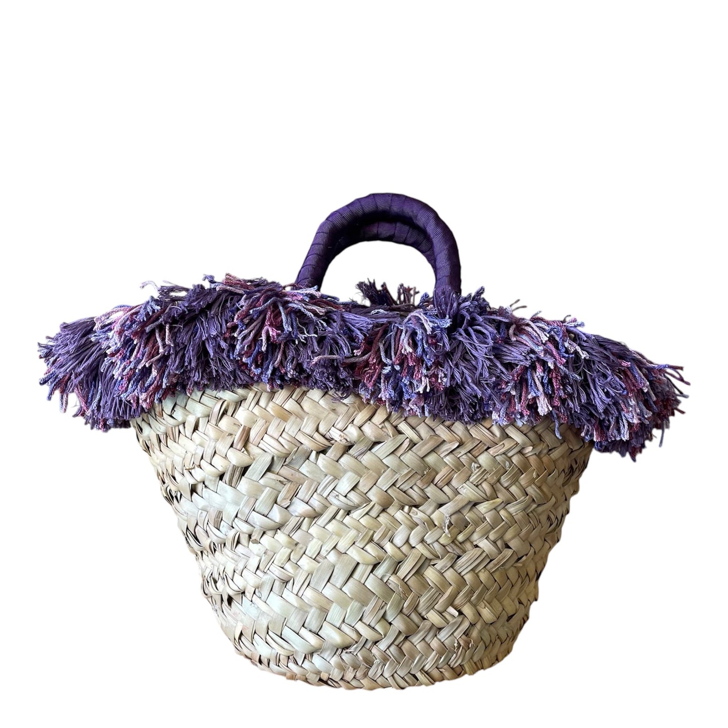 Coffa Ruota in ceramica di Caltagirone Viola