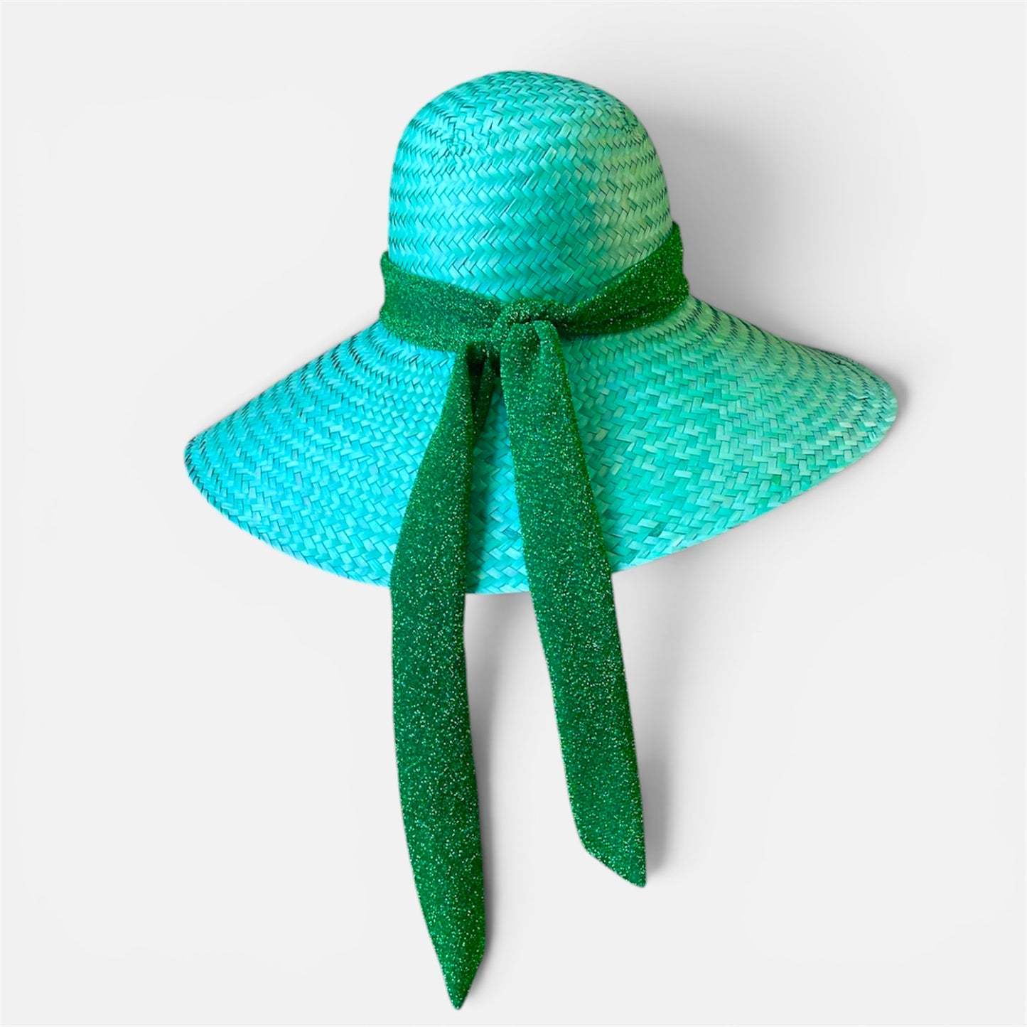 Fuchsia raffia hat