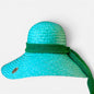 Fuchsia raffia hat