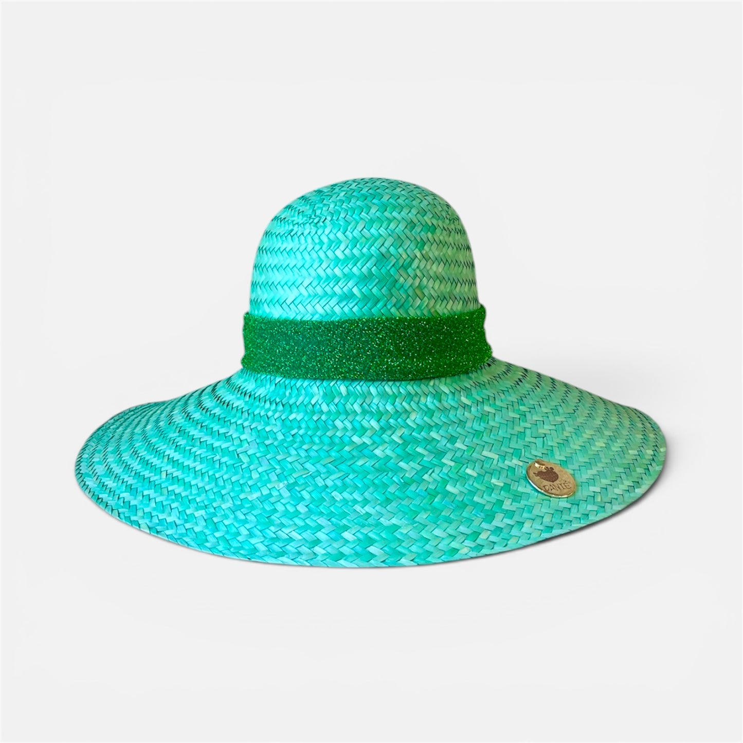 Fuchsia raffia hat