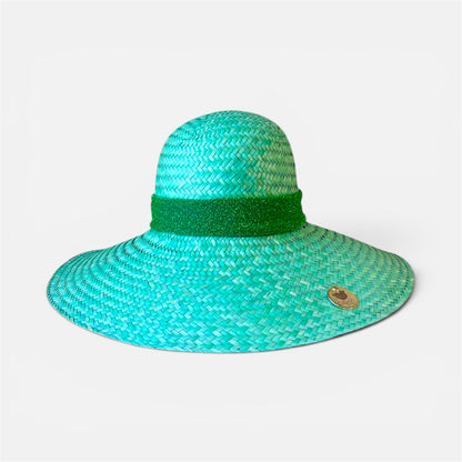 Fuchsia raffia hat