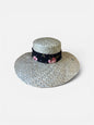 Fuchsia raffia hat