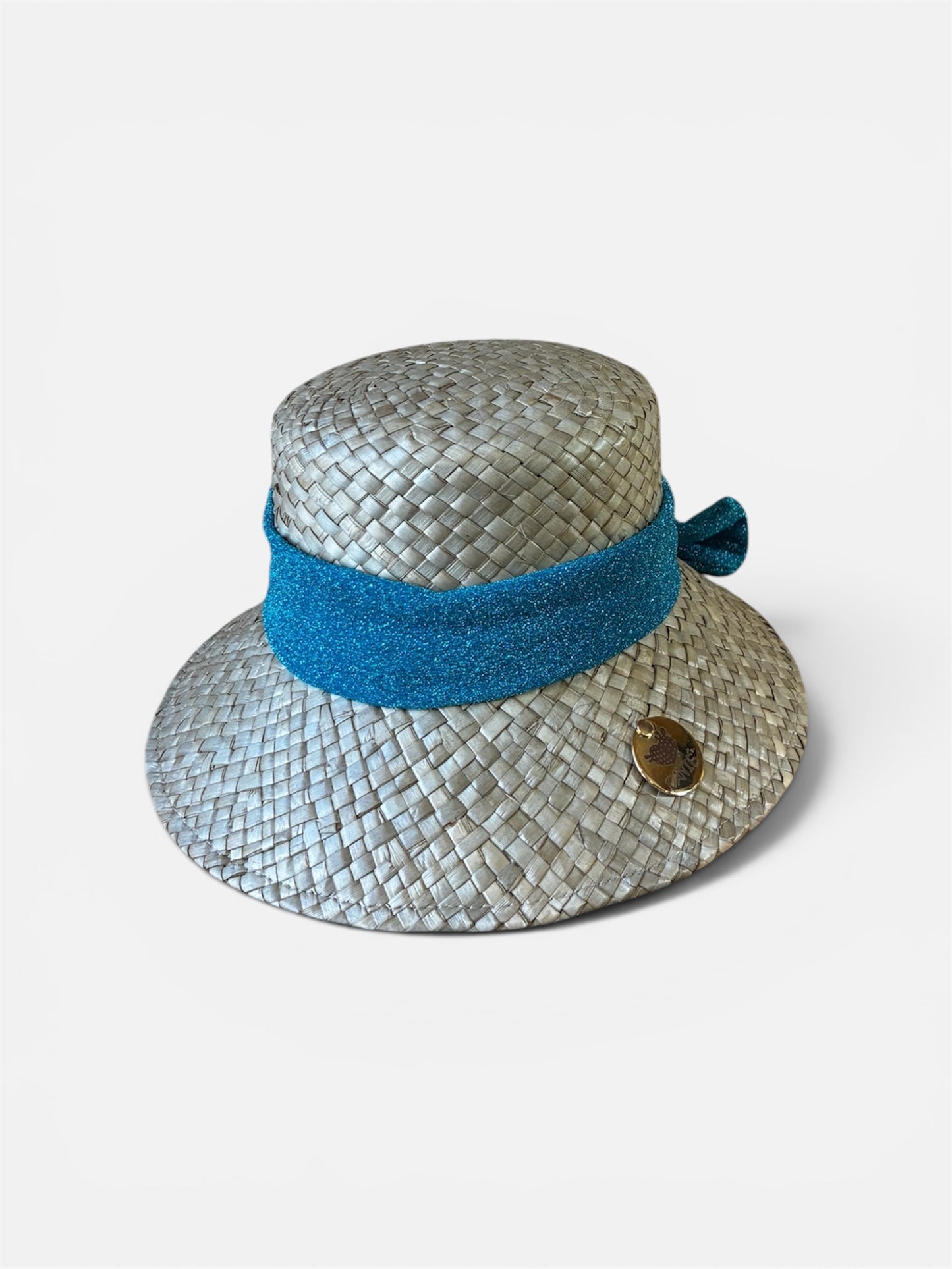 Fuchsia raffia hat