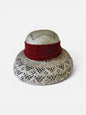 Fuchsia raffia hat